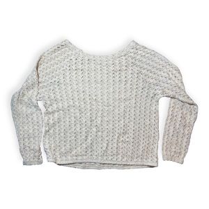 American Apparel Lace Knit Crochet Long Sleeve Top